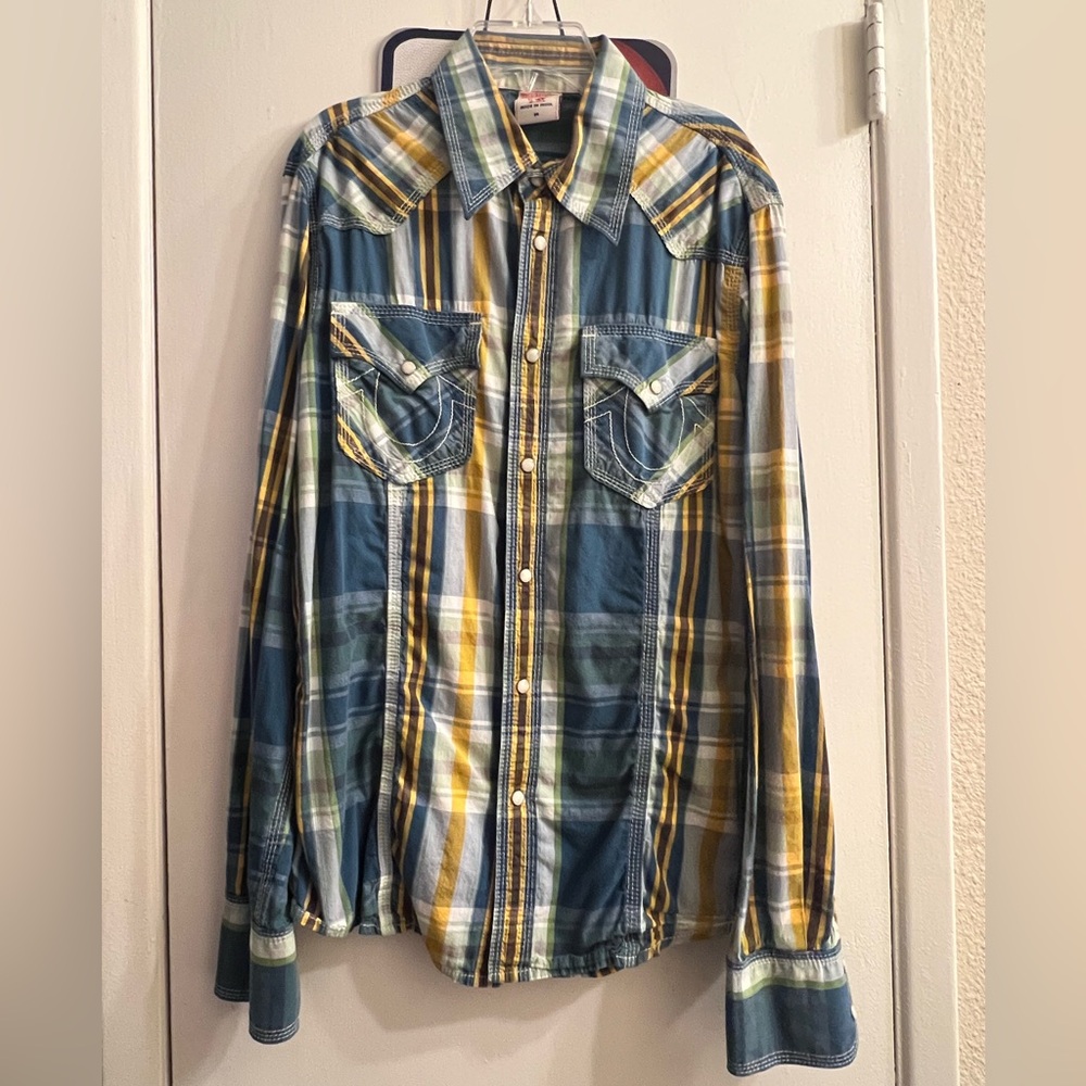 Men’s True Religion Long Sleeve Button Down